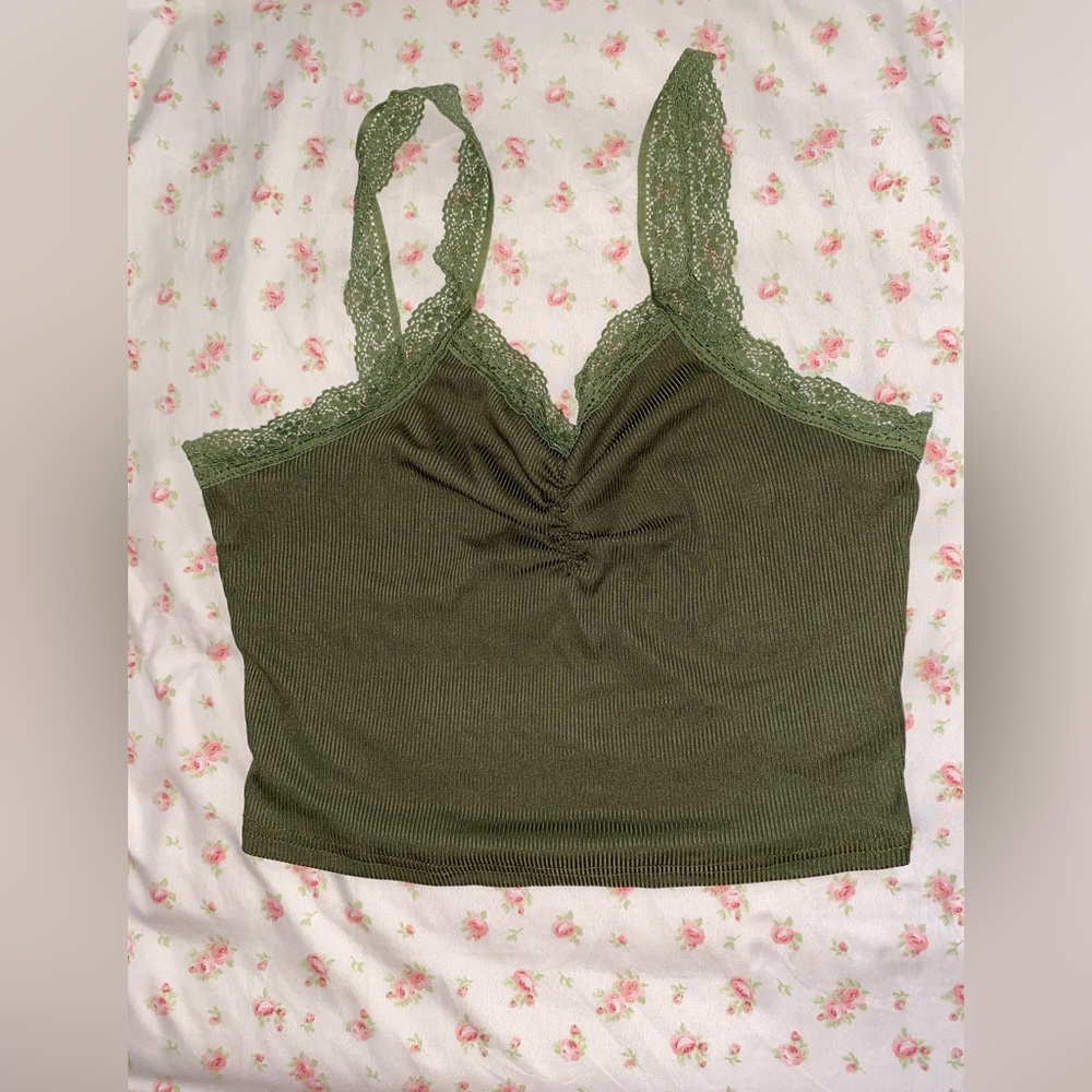 🧚‍♀️Dark Green FAIRYCORE tank🧚‍♀️